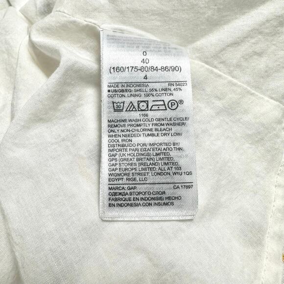 Gap | Women | Floral Tie Sleeve Spring Button Up Mini Dress - Picture 9 of 11